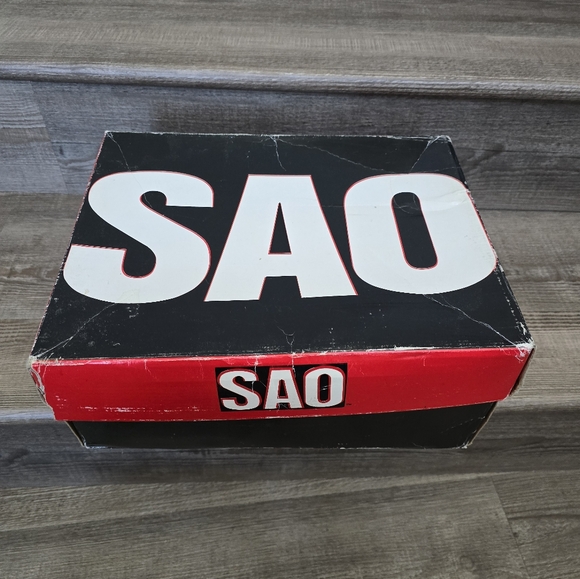 SAO blue suede ankle boots men's 14 - Picture 9 of 9